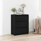 Sideboard Black Oak 60x35x76 cm Engineered Wood 862493