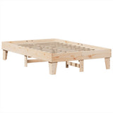 Bed Frame without Mattress 135x190 cm Double Solid Wood Pine 855370