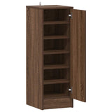 Shoe Cabinet Brown Oak 32x35x92 cm Engineered Wood 816019
