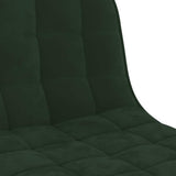 Bar Stools 2 pcs Dark Green Velvet 333994