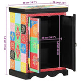 Console Table with Shelf with Door Multicolour 50 x 30 x 70 cm 4017568