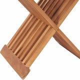 48992 Folding Stool 40x32x45 cm Solid Teak Wood