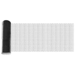 Fence with Posts Grey 0.6 x 10 m PVC-coated steel 3352770