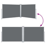 Retractable Side Awning Anthracite 120x1000 cm 48480