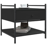 Coffee Table Black 50x50x50 cm Engineered Wood 833965