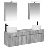 Bathroom Cabinet Set 5 pcs Grey Sonoma Engineered Wood 3406636