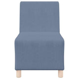 Modular Sofa Unit Armless Blue 55 x 74 x 82 cm Corduroy Fabric 4108499