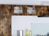 Wall Glass Cabinet LUCCA Smoked Oak 40 x 31 x 40 cm 884844