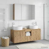 Bathroom Cabinet Set 4 pcs Artisan Oak Engineered Wood 3406590