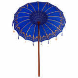 Balinese Parasol Blue x 260 cm Cotton and Wood 42006456