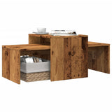 Coffee Table Old Wood 100x48x40 cm Engineered Wood 856054