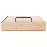Ottoman Bed Frame with Storage Natural 140 x 200 cm 3418750