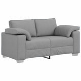Sofa Light Grey 160 x 77 x 82 cm Fabric 4105217