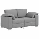 Sofa Set with Cushion 3 pcs Grey 219 x 77 x 82 cm Fabric 3324658