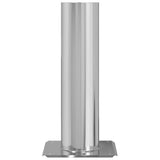 Chimney Head Extension Silver 24 x 24 x 50 cm Stainless Steel 42008439