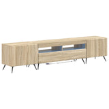 5 Piece LED TV Cabinet Sonoma Oak Engineered Wood 3416920