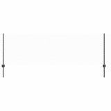 Welded Wire Fence 50 x 0.8 m PVC-Coated Steel Grey Mesh 3336890