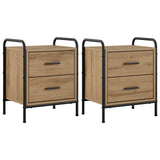 Bedside Cabinet 2 pcs Artisan Oak 40 x 30 x 50 cm 8013493