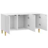 TV Cabinet High Gloss White 99 x 34.5 x 50 cm Engineered Wood 894719