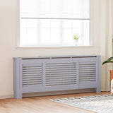 MDF Radiator Cover Grey 205 cm 325553