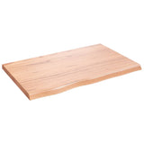 Table Top Light Brown 80x50x cm Treated Solid Wood Oak 3156357
