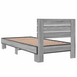 Bed Frame with Headboard Grey Sonoma 80 x 200 cm 8009092