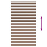 Zebra Blind Brown 135x230 cm Fabric Width 130.9 cm Polyester 4014398