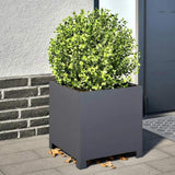 Garden Planters 2 pcs Anthracite 40x40x40 cm Steel 851204