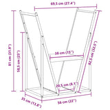 Firewood Rack Olive Green 69.5x35x81 cm Cold-rolled steel 864180