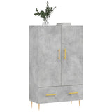 Highboard Concrete Grey 69.5x31x115 cm Engineered Wood 828224