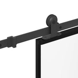 Sliding Door with Hardware Set 90x205 cm ESG Glass&Aluminium 3332895