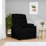 Recliner Chair Black Faux Leather 348042