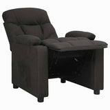 Recliner Chair Black Fabric 339084