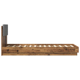 Bed Frame with Headboard Old Wood 80 x 200 cm Engineered Wood 3429576