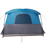 Camping Tent with Porch 4-Person Blue Waterproof 94537