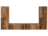 TV Cabinet Set 6 pcs Old Wood Engineered Wood 3409112