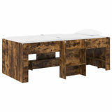 Kids'High Bed Frame 2 pcs Smoked Oak 90 x 190 cm 3422583