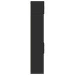 Slim Storage Cabinet Black 30x42.5x225 cm Engineered Wood 3281267