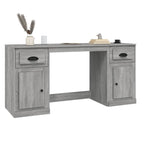 Desk with Cabinet Grey Sonoma Engineered Wood 3185333