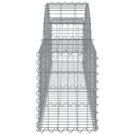Arched Gabion Baskets 10 pcs 200x30x40/60 cm Galvanised Iron 3146055