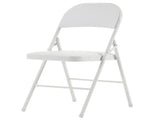 4pcs Elegant Foldable Iron & PVC Chairs for Convention & Exhibition White 27957354