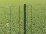 Welded Wire Fence 25 x 1 m PVC-Coated Steel Green Mesh 3336017