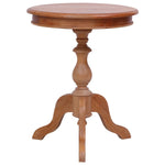 ZNTS Side Table Natural 50x50x65 cm Solid Mahogany Wood 283846