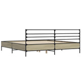 Bed Frame without Mattress Sonoma Oak 200x200 cm 3280063