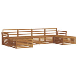 Sofa Sets 6 pcs Natural Solid Acacia Wood 3373899