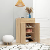 Shoe Cabinet Sonoma Oak 60x35x84 cm Engineered Wood 801074