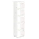 Book Cabinet/Room Divider White 40x35x167 cm Solid Wood Pine 810855