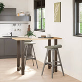 Bar Table Legs Natural Steel 2 pcs 60x cm Steel 4013347