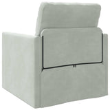 Sofa Bed Light Grey 74 x 77 x 81 cm Velvet 4106612