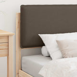 Bed Frame with Upholstered Headboard Taupe 90 x 190 cm 877597
